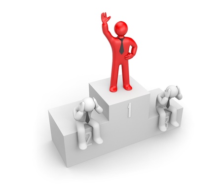 Business success concept. Isolated on whiteの写真素材