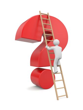 Solving the problem.の写真素材