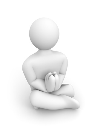 Relaxation concept  Isolated on whiteの写真素材