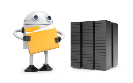 New technologies metaphor  Isolated on whiteの写真素材