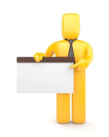 Business concept  Isolated on whiteの写真素材