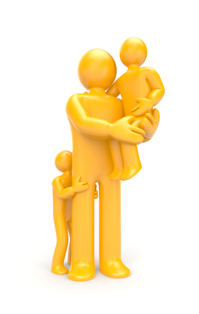 Parent and childrenの写真素材