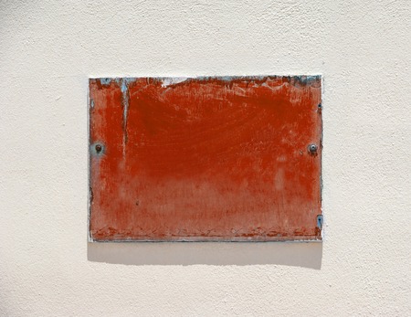 Plaque on the wall of European houseの写真素材