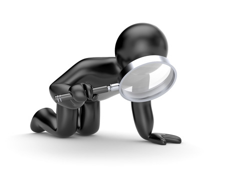 People at work metaphor. Isolated on whiteの写真素材