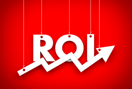 Return on investment. Business backgroundの写真素材