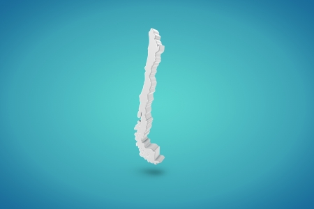 Chile Mapの写真素材