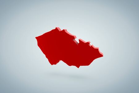 Czech Republic Map の写真素材