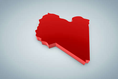 Libya Map の写真素材