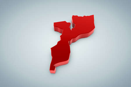 Mozambique Mapの写真素材