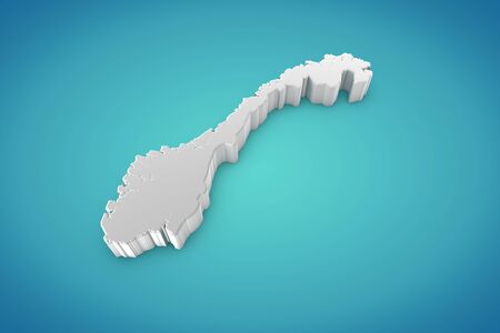 Norway Map の写真素材