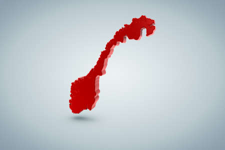 Norway Map の写真素材