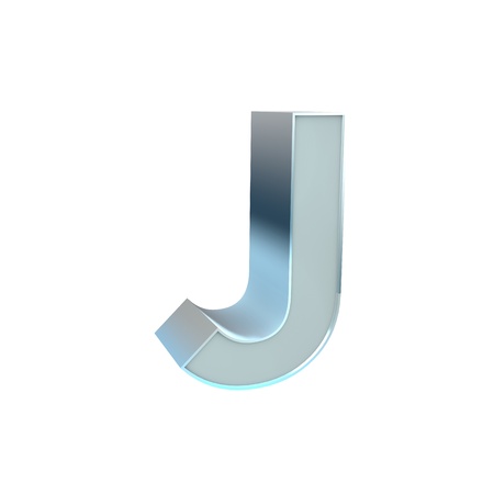 Silver Character Collection  Jの写真素材