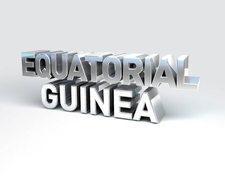 3D Illustration of Country Names Render isolated on White Backgroundの写真素材