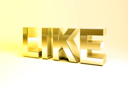 3D Illustration of Metal Text Render isolated on White Backgroundの写真素材