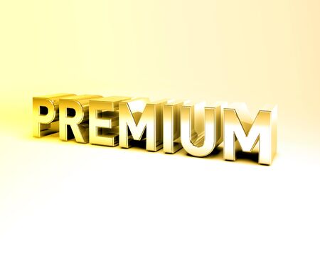 3D Illustration of Metal Text Render isolated on White Backgroundの写真素材