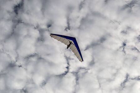 Aircraft under the cloudsの写真素材
