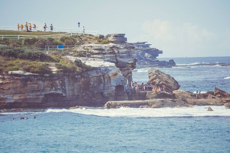 large body of water bondi beach sydneyの写真素材