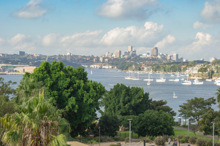 landscape of Sydney Australia with a beautifull sky and nice viewのeditorial素材