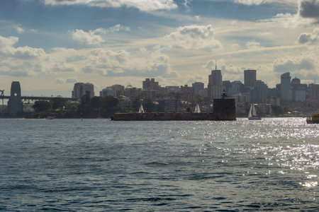 Landscape of Sydney City from the waterのeditorial素材