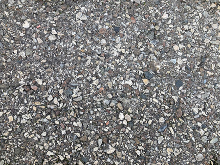 Pebbles on the road as an abstract background. Textures.の写真素材