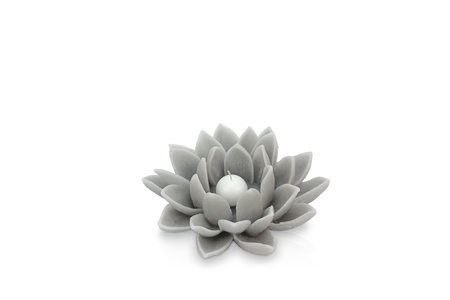 Ceramic flower on white background. Isolated on white background.の写真素材