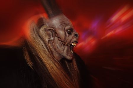 Mask of a terrible devil.の写真素材