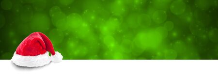 christmas banner greenの写真素材