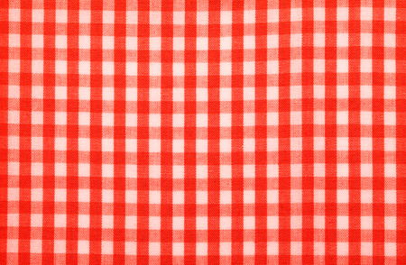 red checkered fabric