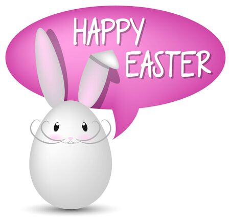 happy easter bunnyのイラスト素材