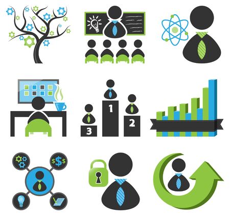 business icons setのイラスト素材