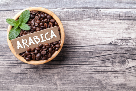 arabica coffee backgroundの写真素材