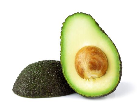 isolated avocadoの写真素材
