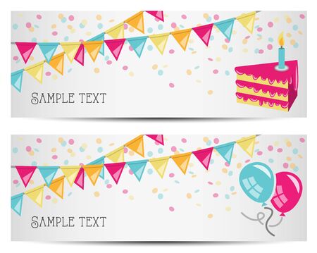 party banner vectorのイラスト素材