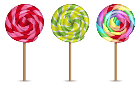lollipops vector setのイラスト素材