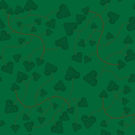 seamless background pattern vector ivyのイラスト素材