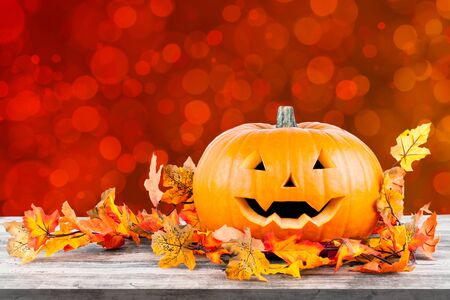 halloween pumpkin backgroundの写真素材