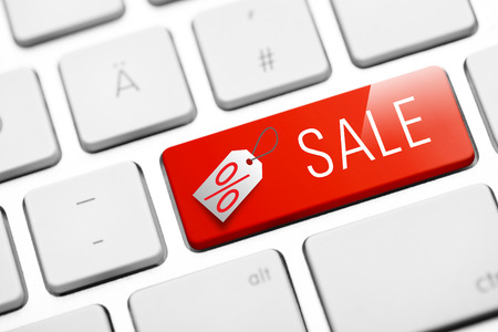 sale key on keyboardの写真素材