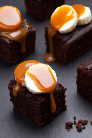 chocolate browniesの写真素材