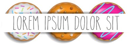 donuts vectorのイラスト素材