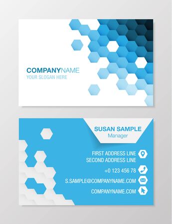 business card vector design templateのイラスト素材