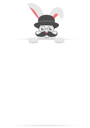 easter bunny vector isolatedのイラスト素材