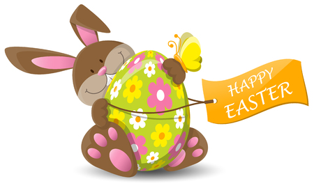 happy easter bunnyのイラスト素材