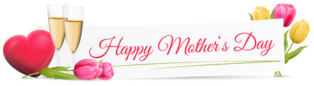 happy mothers dayのイラスト素材