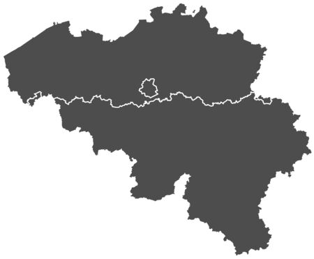 belgium mapのイラスト素材