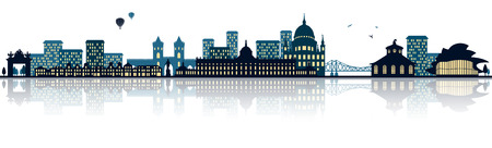 potsdam skylineのイラスト素材