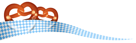 oktoberfest pretzelのイラスト素材