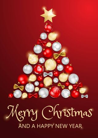 Merry Christmas cardのイラスト素材