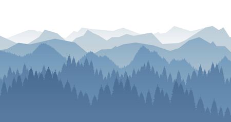 Forest silhouetteのイラスト素材