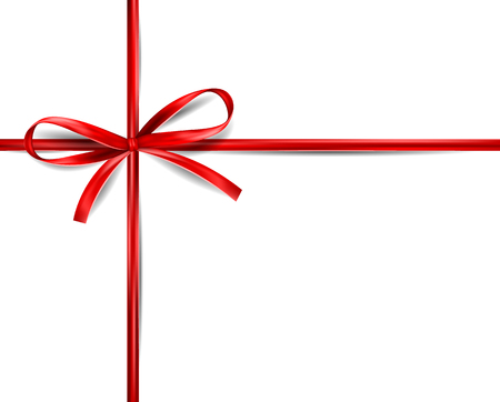 Red bow vectorのイラスト素材