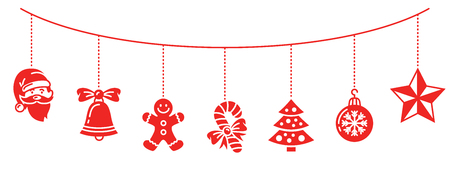 Christmas decorationのイラスト素材
